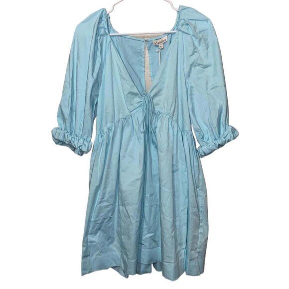 Lacademie Ilana Mini Dress In Baby Blue - Picture 2 of 4